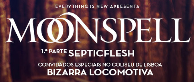 Bizarra Locomotiva convidados especiais dos Moonspell no Coliseu de Lisboa