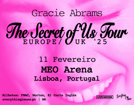 Gracie Abrams ao vivo na MEO Arena em Lisboa - Everything Is New